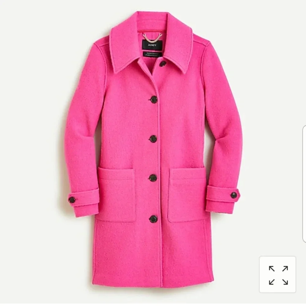 J Crew Lady Coat in Italian Boiled Wool NWT - Picture 2 of 9